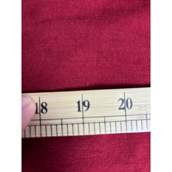 Soft Surroundings Red Madeline Tunic Medium Cape Overlay V-Neck Raglan Sleeves - Picture 8 of 10